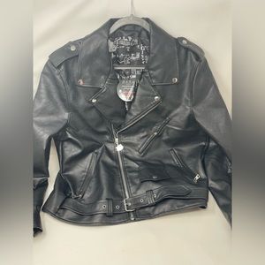 Leather Hello Kitty jacket - faux leather